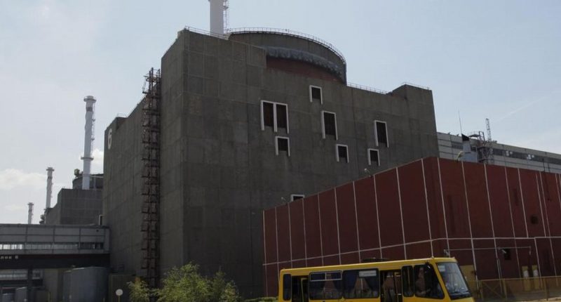 General view of the Zaporizhzhia nuclear power station in Ukraine